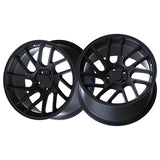 1 X Anovia Elder 18X9.5 5x100 0 Hub 35 Offset Black Wheel Rim