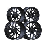 1 X Anovia Elder 18X9.5 5x100 0 Hub 35 Offset Black Wheel Rim