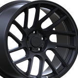 1 X Anovia Elder 18X9.5 5x120 0 Hub 35 Offset Black Wheel Rim