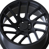 1 X Anovia Elder 18X9.5 5x4.5 0 Hub 22 Offset Black Wheel Rim