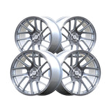 1 X Anovia Elder 20X10 5x4.5 0 Hub 40 Offset Silver Wheel Rim