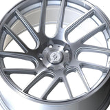 1 X Anovia Elder 20X10 5x4.5 0 Hub 40 Offset Silver Wheel Rim