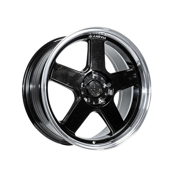 1 X Anovia Highball 18X8.5 5x4.5 0 Hub 35 Offset Black Wheel Rim