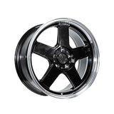1 X Anovia Highball 18X9.5 5x4.5 0 Hub 35 Offset Black Wheel Rim