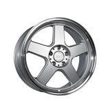 1 X Anovia Highball 18X8.5 5x4.5 0 Hub 35 Offset Silver Wheel Rim