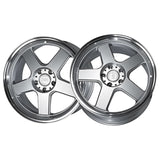1 X Anovia Highball 18X9.5 5x4.5 0 Hub 35 Offset Silver Wheel Rim