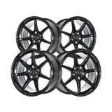 1 X Anovia Kano 17X8 5x100 0 Hub 35 Offset Black Wheel Rim