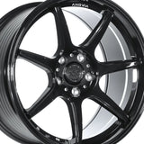 1 X Anovia Kano 17X8 5x4.5 0 Hub 35 Offset Black Wheel Rim