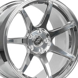 1 X Anovia Kano 18X9.5 5x100 0 Hub 38 Offset Chrome Wheel Rim