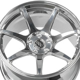 1 X Anovia Kano 15X8 4x4.5 0 Hub 25 Offset Chrome Wheel Rim