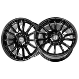 1 X Anovia Kenzo 18X9.5 5x100 0 Hub 35 Offset Black Wheel Rim