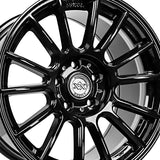 1 X Anovia Kenzo 18X9.5 5x100 0 Hub 35 Offset Black Wheel Rim