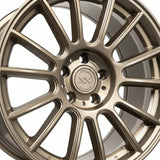 1 X Anovia Kenzo 17X8 5x4.5 0 Hub 35 Offset Bronze Wheel Rim