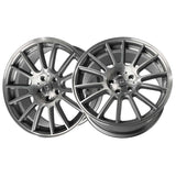 1 X Anovia Kenzo 17X8 5x100 0 Hub 35 Offset Gray Wheel Rim