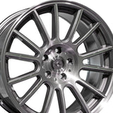 1 X Anovia Kenzo 17X8 5x100 0 Hub 35 Offset Gray Wheel Rim
