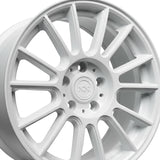 1 X Anovia Kenzo 17X8 5x4.5 0 Hub 35 Offset White Wheel Rim