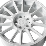 1 X Anovia Kenzo 17X8 5x4.5 0 Hub 35 Offset White Wheel Rim