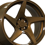 1 X Anovia Kinetic 18X9.5 5x4.5 0 Hub 35 Offset Bronze Wheel Rim