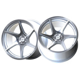 1 X Anovia Titan 18X9.5 5x100 0 Hub 38 Offset Silver Wheel Rim