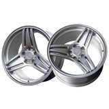 1 X Anovia Treble 17X9 5x4.5 0 Hub 35 Offset Silver Wheel Rim