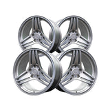1 X Anovia Treble 17X9 5x4.5 0 Hub 35 Offset Silver Wheel Rim