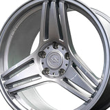 1 X Anovia Treble 17X9 5x4.5 0 Hub 35 Offset Silver Wheel Rim