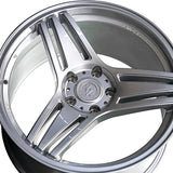 1 X Anovia Treble 17X9 5x4.5 0 Hub 35 Offset Silver Wheel Rim
