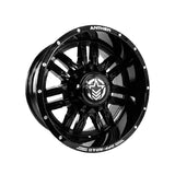 1 X Anthem Off-Road Equalizer Beadlock UTV 15X7 4x110 0 Hub 13 Offset Black Wheel Rim