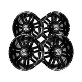 1 X Anthem Off-Road Equalizer Beadlock UTV 15X7 4x110 0 Hub 13 Offset Black Wheel Rim