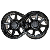 1 X Anthem Off-Road Helo 20X10 6x135 0 Hub -18 Offset Black Wheel Rim