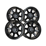1 X Anthem Off-Road Helo 20X9 6x5.5 0 Hub 0 Offset Black Wheel Rim