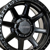 1 X Anthem Off-Road Helo 20X9 8x170 0 Hub 0 Offset Black Wheel Rim