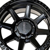 1 X Anthem Off-Road Helo 20X9 6x5.5 0 Hub 0 Offset Black Wheel Rim