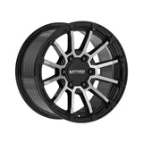 1 X Anthem Off-Road Raider 17X9 8x6.5 0 Hub -12 Offset Black Wheel Rim