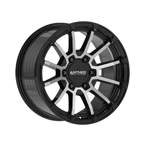 1 X Anthem Off-Road Raider 20X9 8x6.5 0 Hub 0 Offset Black Wheel Rim