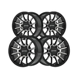 1 X Anthem Off-Road Raider 17X9 8x6.5 0 Hub -12 Offset Black Wheel Rim