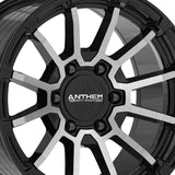 1 X Anthem Off-Road Raider 17X9 8x6.5 0 Hub -12 Offset Black Wheel Rim