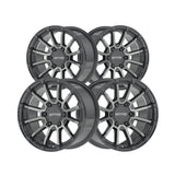 1 X Anthem Off-Road Raider 17X9 8x6.5 0 Hub -12 Offset Gray Wheel Rim