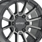 1 X Anthem Off-Road Raider 17X8.5 6x135 0 Hub 0 Offset Gray Wheel Rim