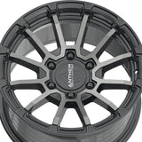 1 X Anthem Off-Road Raider 20X9 6x5.5 0 Hub 0 Offset Gray Wheel Rim