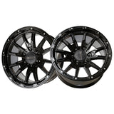 1 X Anthem Off-Road Talon 18X9 6x5.5 0 Hub -12 Offset Black Wheel Rim