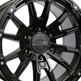 1 X Anthem Off-Road Talon 18X9 6x5.5 0 Hub -12 Offset Black Wheel Rim