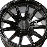 1 X Anthem Off-Road Talon 18X9 6x5.5 0 Hub -12 Offset Black Wheel Rim