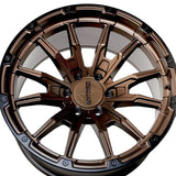 1 X Anthem Off-Road Talon 20X10 6x5.5 0 Hub -24 Offset Black Wheel Rim
