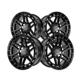 1 X Anthem Off-Road Valor 17X9 6x5.5 0 Hub -12 Offset Black Wheel Rim