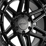 1 X Anthem Off-Road Valor 17X9 6x5.5 0 Hub -12 Offset Black Wheel Rim