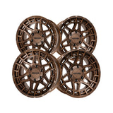 1 X Anthem Off-Road Valor 17X9 8x6.5 0 Hub -12 Offset Bronze Wheel Rim