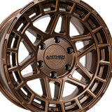 1 X Anthem Off-Road Valor 17X8.5 6x5.5 0 Hub 0 Offset Bronze Wheel Rim
