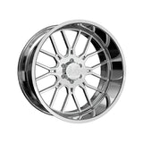 1 X ARKON FORGED Splicer 24X14 5x5.5 0 Hub -76 Offset Polished Wheel Rim