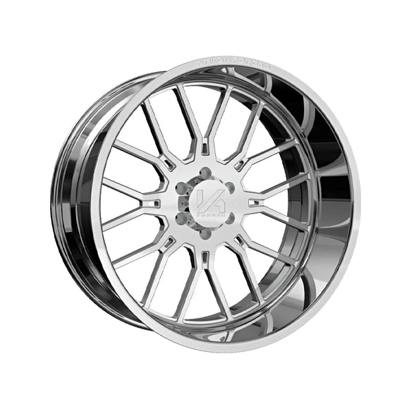 1 X ARKON FORGED Splicer 24X14 8x170 0 Hub -76 Offset Polished Wheel Rim